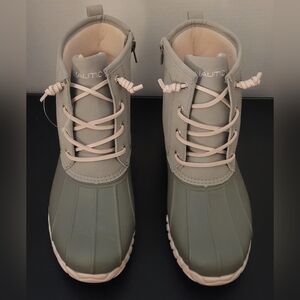 Nautica Kids Youth Truett Waterproof Duck Boot Winter Shoe Girls Sz 5 Pink Gray